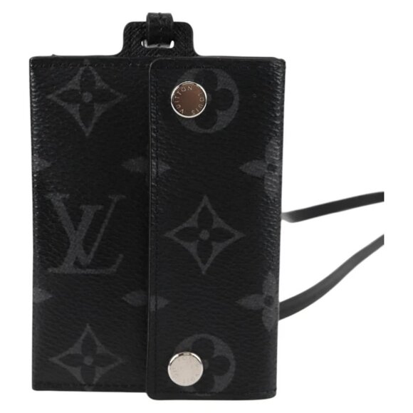 LOUIS VUITTON Monogram Eclipse Porte Cartes On Strap - Picture 4 of 16